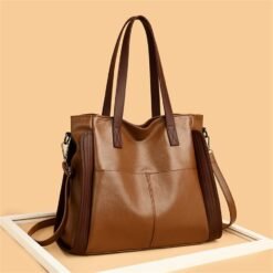 Premium Luxury Large Capacity CasualTote Handbag - Brown