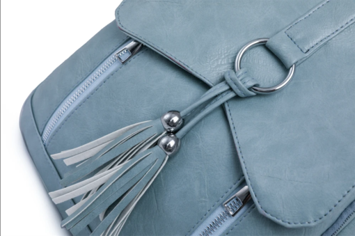 Luxury Designer Solid Color High Quality Leather Premium New Fashion Backpack - Image 10