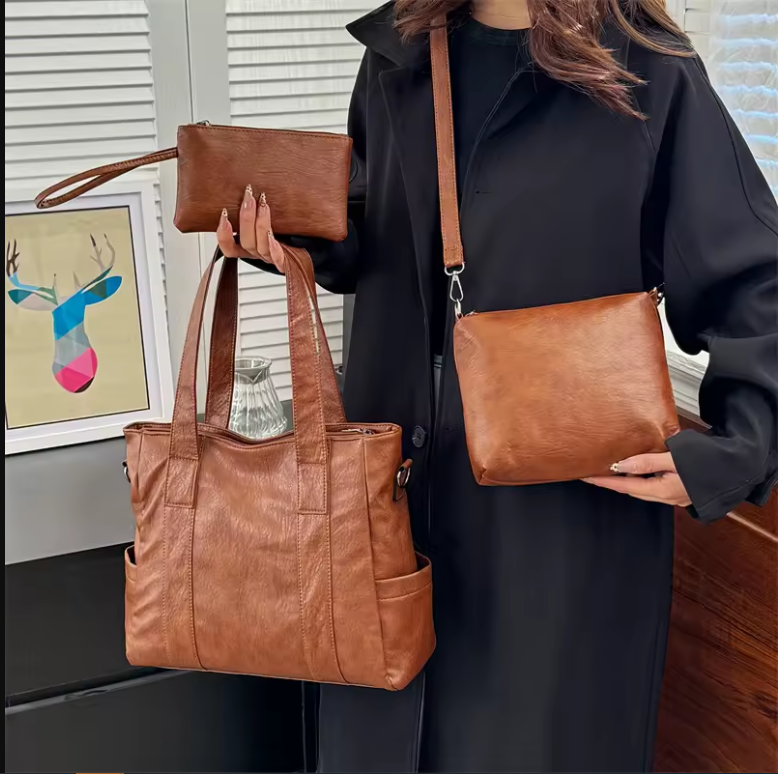 New UPGRADED 3Piece Premium New Arrival Handbag - Image 4