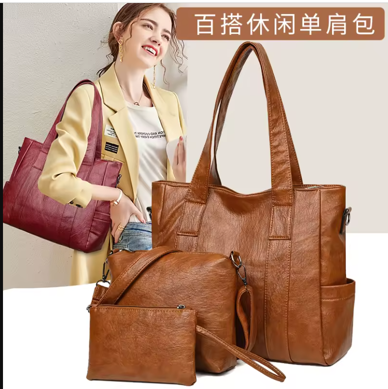 New UPGRADED 3Piece Premium New Arrival Handbag - Image 3