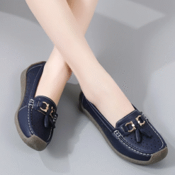 Alternative view of Premium Ladies Hollow Out Breathable Leather Casual Comfort Loafers