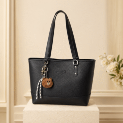 Verona Luxe Tote Bag – Large Capacity Work & Everyday Handbag - Midnight Black